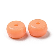 Opaque Acrylic Beads, Rondelle, Light Salmon, 8x5mm, Hole: 1.6mm(OACR-H037-02C)