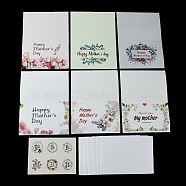 Mother's Day Gift Cards, with Envelope and Sticker, Honeydew, 100x150x0.6mm(AJEW-E058-01C)