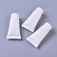 5ml PE Plastic Refillable Squeeze Bottle Soft Tube, with PP Plastic Screw Lid, Travel Makeup Container, Cleanser Bottles, White, 5.7x2.85cm, Capacity: about 5ml(0.17 fl. oz)(MRMJ-WH0059-39A)