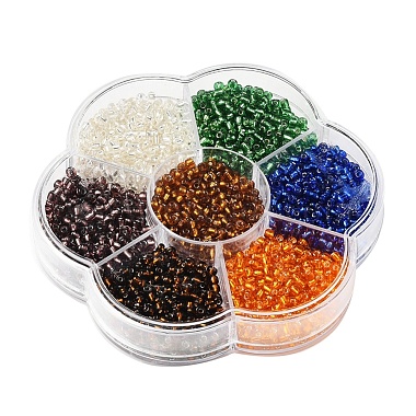 7 Colors Glass Round Seed Beads(SEED-YW0001-24B-02)-3