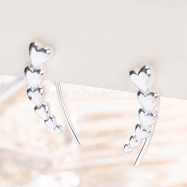 S999 Fine Silver Stud Earrings(EJEW-F356-04S)-4