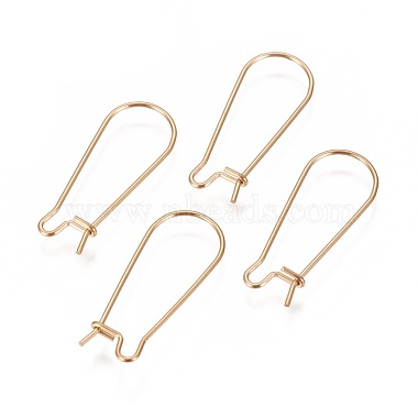 Golden 304 Stainless Steel Hoop Earring Findings