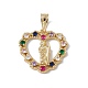 Brass Micro Pave Colorful Cubic Zirconia Pendants(KK-G439-19G)-1