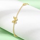 Brass Butterfly Link Bracelets(KK-CBAFF9E-01G)-3