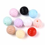 Opaque Acrylic Beads, Lantern, Mixed Color, 9.5~10mm, Hole: 1.8mm, about 925pcs/500g(OACR-N150-08)