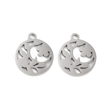 Stainless Steel Color Flower 316 Surgical Stainless Steel Charms