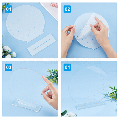 Acrylic Earring Display Stands(EDIS-WH0006-33B)-4