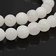 Natural Round White Jade Bead Strands(X-G-P070-01-10mm)-1