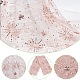 Star Moon Pattern Embroidered Polyester Mesh Fabrics(DIY-WH0430-384B)-5