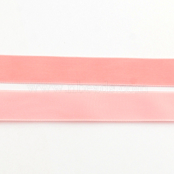 1/4 inch Single Face Velvet Ribbon, Light Salmon, 1/4 inch(6.5mm), about 200yards/roll(182.88m/roll)(OCOR-R019-6.5mm-014)