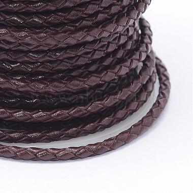 Braided Cowhide Leather Cord(NWIR-N005-01B-3mm)-3