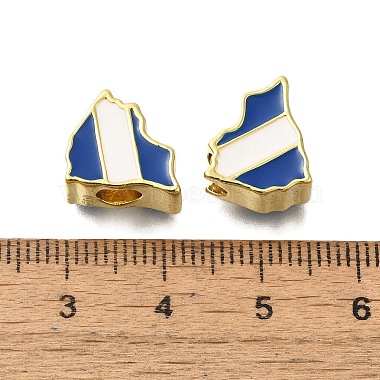 Rack Plating Brass Enamel European Beads(KK-M079-05G)-3