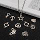 Mixed Shapes 201 Stainless Steel Pendants(STAS-R071-25)-6