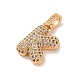 Brass Micro Pave Cubic Zirconia Pendants(KK-C076-29K-G01)-2