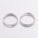 Silver Color Plated Iron Split Rings(X-JRDS10mm)-2