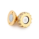 Brass Micro Pave Clear Cubic Zirconia Magnetic Clasps(KK-P291-03G)-2