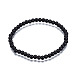201 bracelet extensible en perles rondes en acier inoxydable pour homme femme(BJEW-N017-163A-03)-1