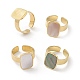 Natural Shell Rectangle Open Cuff Ring(STAS-E125-05G)-1