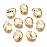 Brass Beads, Cadmium Free & Nickel Free & Lead Free, Polygon, Real 18K Gold Plated, 11.5x13x4mm, Hole: 1.2mm(KK-N233-156)