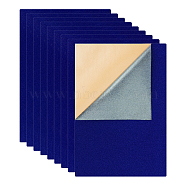 Jewelry Flocking Cloth, Self-adhesive Fabric, Blue, 40x28.9~29cm, 12sheets/set(TOOL-BC0001-75G)