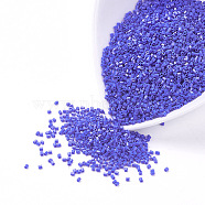 MGB Matsuno Glass Beads, Japanese Seed Beads, 11/0 Opaque Glass Round Hole Hexagon Two Cut Seed Beads, Blue, 2x1.5mm, Hole: 0.5mm, about 44000pcs/bag, 450g/bag(SEED-R018-739)