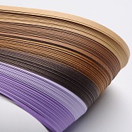 6 Colors Quilling Paper Strips, Purple, 530x5mm, about 120strips/bag, 20strips/color(DIY-J001-5mm-A06)