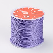 Round Waxed Polyester Cords, Lilac, 0.45mm, about 174.97 yards(160m)/roll(YC-K002-0.45mm-12)