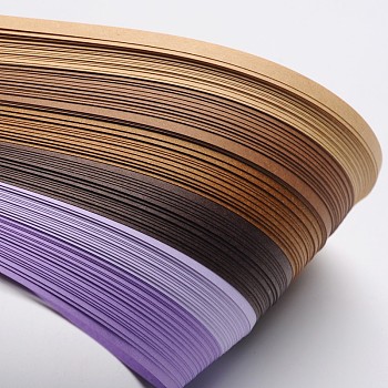6 Colors Quilling Paper Strips, Purple, 530x5mm, about 120strips/bag, 20strips/color