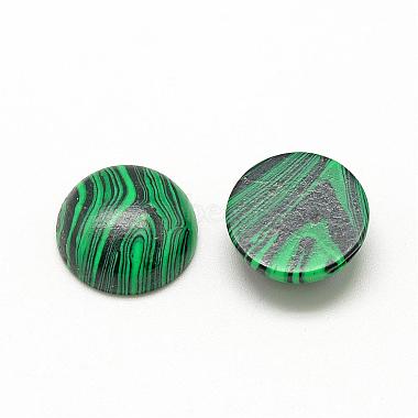 Synthetic Malachite Cabochons(G-R416-8mm-38)-2