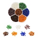 7 Colors Glass Round Seed Beads(SEED-YW0001-24B-02)-1