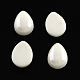 Pearlized Plated Opaque Glass Cabochons(PORC-S778-8x12-M)-2