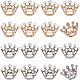 CHGCRAFT 16pcs 2 Colors Crystal Rhinestone Crown Brooches(JEWB-CA0001-10)-1