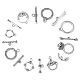 80 Set 8 Styles Tibetan Style Alloy Toggle Clasps(TIBE-CJ0001-21)-3