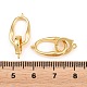 Brass Fold Over Clasps(KK-H292-25G)-2