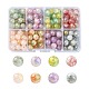176Pcs 8 Colors Baking Painted Crackle Glass Bead(DGLA-YW0001-14)-1