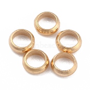 Rack Plating Brass Spacer Beads, Long-Lasting Plated, Flat Round, Real 24K Gold Plated, 3x1mm, Hole: 1.8mm(KK-O139-16A-G)