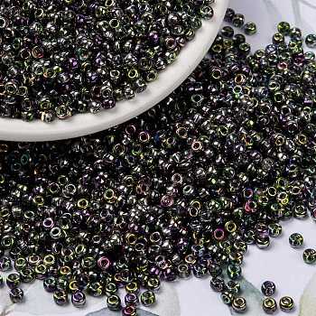MIYUKI Round Rocailles Beads, Japanese Seed Beads, (RR4571) Magic Orchid, 8/0, 3mm, Hole: 1mm, about 19000~20500pcs/pound