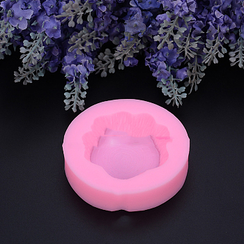 Food Grade Silicone Molds, Fondant Molds, For DIY Cake Decoration, Chocolate, Candy Mold, Tree ring, Hot Pink, 68x17mm