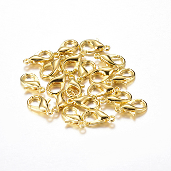Zinc Alloy Lobster Claw Clasps, Parrot Trigger Clasps, Cadmium Free & Nickel Free & Lead Free, Golden, 10x6mm, Hole: 1mm