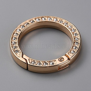 Alloy Crystal Rhinestone Spring Gate Rings(FIND-WH0129-34B-KCG)-2