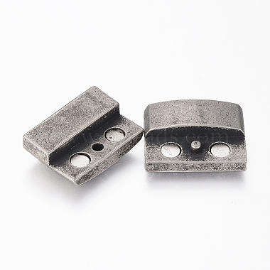 304 Stainless Steel Magnetic Clasps with Glue-in Ends(STAS-F130-47AS)-2