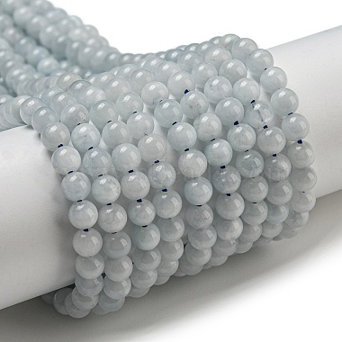 Round Aquamarine Beads