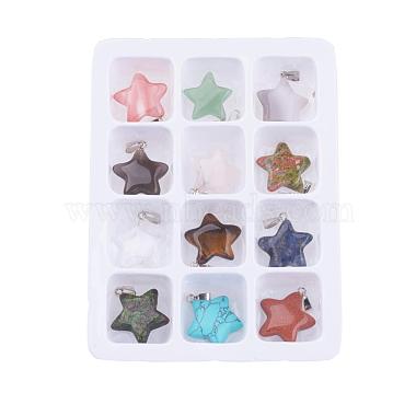 Mixed Color Star Mixed Stone Pendants