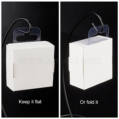 200 Pcs 2 Styles Transparent Self Adhesive Hang Tabs(AJEW-NB0002-24)-4