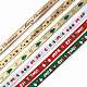 6 Rolls 6 Styles Christmas Hot Stamping Polyester Ribbons(OCOR-D013-01)-2