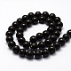 Natural Obsidian Beads Strands(X-G-F364-08-10mm)-2