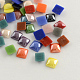 Pearlized Plated Opaque Glass Cabochons(X-PORC-S802-4mm-M)-1