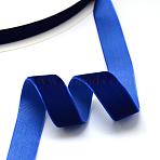 1/4 inch Single Face Velvet Ribbon, Dark Blue, 1/4 inch(6.5mm), about 200yards/roll(182.88m/roll)(OCOR-R019-6.5mm-175)