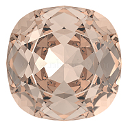 Preciosa&reg MAXIMA Crystal Fancy Stones, Czech Crystal, 435 36 132 Cushion Square, Dura Foiling, 90300 Light Peach, 12x12mm(X-PRC-FC12-90300)