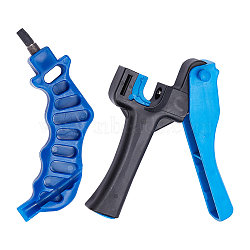 Gorgecraft Tool Sets, Including Iron Screw Hole Punch Pliers and Drip Irrigation Fitting, Tubing Connectors, Blue, 2pcs/set(TOOL-GF0001-65)